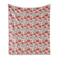 thumbnail image 1 of Watercolor Flowers Soft Flannel Fleece Throw Blanket, Poppy Blossoms Burgeoning Flourish on Ornamental Field Garden Theme, Cozy Plush for Indoor and Outdoor Use, 50" x 70", Multicolor, by Ambesonne, 1 of 6