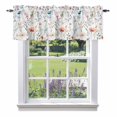 thumbnail image 1 of Watercolor Flowers Valance Curtain Spring Floral Garden Window Valances Rod Pocket Short Curtains Window Treatments for Kitchen Bedroom Bathroom Laundry 60" x 14", 1 of 9