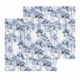 thumbnail image 1 of Watercolor Forest Blue Kitchen Dish Towels for Drying Dishes Set of 2, Abstract Art Modern Trees Waffle Weave Microfiber Hand Tea Bathroom Towels Quick Dry & Absorbent Towel 12x12, 1 of 7
