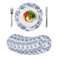thumbnail image 1 of Watercolor Forest Blue Round 13 Inch Placemats Set of 8, Abstract Art Modern Trees HeatResistant Non Slip Place Mats for Dining Table, Wipeable Braided Kitchen Table Mats for Housewarming, 1 of 9