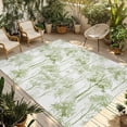 thumbnail image 1 of Watercolor Forest Sage Green Outdoor Rug for Patio/Deck/Porch, Non-Slip Large Area Rug 5 x 7 Ft, Abstract Art Modern Trees Indoor Outdoor Rugs Washable Area Rugs, Reversible Camping Rug Carpet Runner, 1 of 8