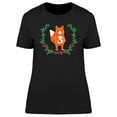 thumbnail image 1 of Watercolor Fox Holding Flower T-Shirt Women -Image by Shutterstock, Female Large, 1 of 2