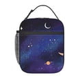 thumbnail image 1 of Watercolor Galaxy Background Reusable Insulated Lunch Bag - Small, Leakproof & Cute Cooler With High Capacity For Men And Women At Work, Picnic & Camping, 1 of 9