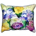 thumbnail image 1 of Watercolor Garden Extra Large Zippered Pillow, 1 of 1