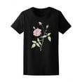 thumbnail image 1 of Watercolor Garden Pink Rose  T-Shirt Women -Image by Shutterstock, Female Medium, 1 of 4