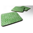thumbnail image 1 of Watercolor Geometric Circle on Green Foam Coaster - Green - 3.5 inches by 3.5 inches, 1 of 1