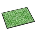 thumbnail image 1 of Watercolor Geometric Cirlce on Green Indoor or Outdoor Mat, 24 x 36 in., 1 of 1