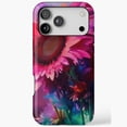 thumbnail image 1 of Watercolor Gerbera Daisies Floral Art iPhone Case 17 11 12 13 14 15 16 Pro Max, 1 of 2