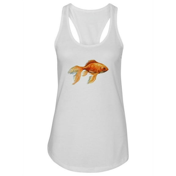 Watercolor Gold Fish. Tank Women -Image by Shutterstock, Female x-Small