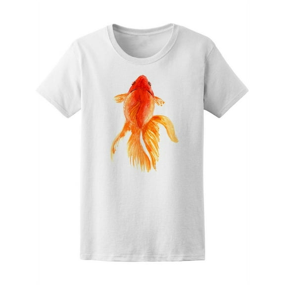 Watercolor Golden Fish  Tee Women's -Image by Shutterstock