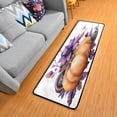 thumbnail image 1 of Watercolor Gothic Pumpkin Hallway Runner Rug 2'x6' Kitchen Rug with Rubber Backing Flowers Halloween Autumn Non Slip Entryway Rug Runner Washable Soft Area Rug for Hallway Bedroom Kitchen Decor, 1 of 6