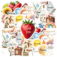 thumbnail image 1 of Watercolor Gratitude Theme Stickers, Waterproof Gratitude Theme Sticker for Water Bottle Laptop Phone Cases Planner Skateboard Luggage Helmet Party Favor Decor, Ideal for Adults Teens Teacher Rewards, 1 of 9