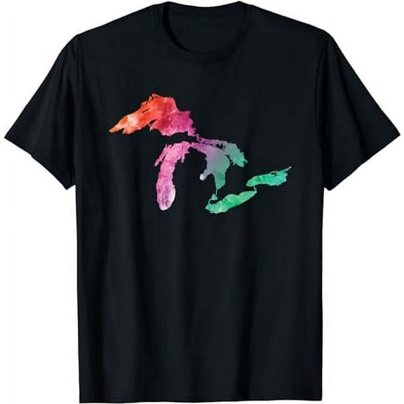 Watercolor Great Lakes T-Shirt