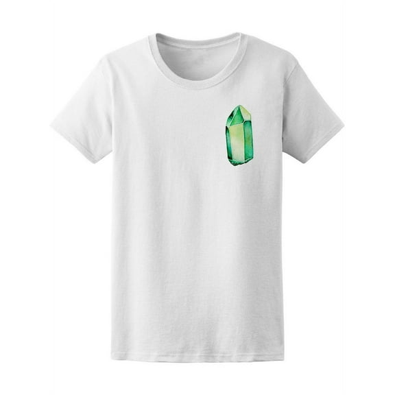 Watercolor Green Gemstone T-Shirt Women -Image by Shutterstock, Female x-Large