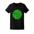 thumbnail image 1 of Watercolor Green Indian Ornament T-Shirt Women -Image by Shutterstock, Female Large, 1 of 2