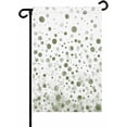 thumbnail image 1 of Watercolor Green Polka Dot Garden Flags 12x18 Inch Double Sided Welcome Yard Flags for Outdoor Decor Abstract Geometric Pattern Yard Outside Seasonal Decoration, 1 of 6