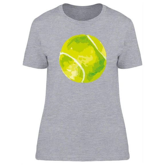 Watercolor Green Tennis Ball T-Shirt Women -Image by Shutterstock, Female Small