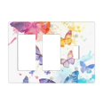 thumbnail image 1 of Watercolor Hand Painted Switch Cover Decorative Wall Plate 3-Gang 2-Decor 1-Toggle Standard Size, 1 of 5