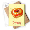 thumbnail image 1 of Watercolor Hand-painted Orange  Dessert Postcards Envelopes Blank Note Cards Mailing, 1 of 4
