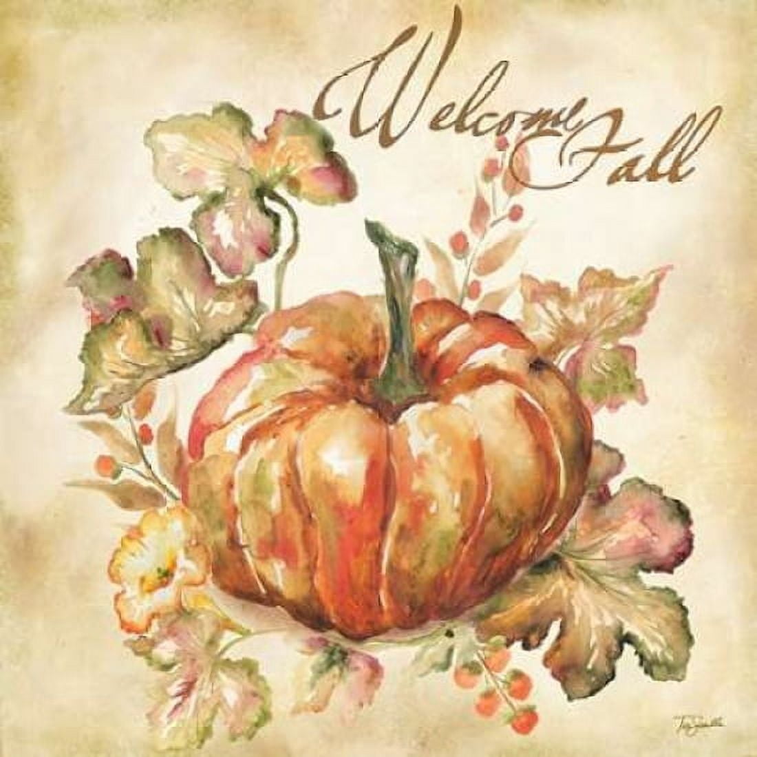 Watercolor Harvest IV Canvas Art - Tre Sorelle Studios (24 x 24)