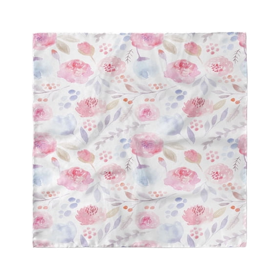 Watercolor Head Scarf, Delicate Spring Buds, Head Wrap, 3 Sizes, by Ambesonne