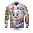 thumbnail image 1 of Watercolor Hello Winter Australian Cattle Dog Chill Christmas Welcome All Over Print 3D Baseball Jacket Heeler Lover Gifts Bomber Jacket Softball - 00016, 1 of 6