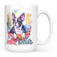 thumbnail image 1 of Watercolor Hello Winter Boston Terrier Chill Christmas Welcome Mug Gentleman Dog Lover Gifts Coffee Tea Cup - 00016, 1 of 4