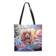 thumbnail image 1 of Watercolor Hello Winter Cocker Spaniel Chill Christmas Welcome All Over Print 3D Canvas Tote Bag Cockers Dog Lover Gifts Reusable Handbag - 00016, 1 of 5