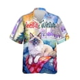 thumbnail image 1 of Watercolor Hello Winter Ragdoll Chill Christmas Welcome Hawaiian Shirt Breathable Summer Unisex Merch Cat Lover Kitten Owner Gifts Idea - 00016, 1 of 6