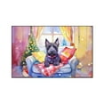 thumbnail image 1 of Watercolor Hello Winter Scottish Terrier Chill Christmas Welcome Indoor Rug Scottie Dog Lover Gifts Carpet Living Bed Room Sofa Home Decor - 00016, 1 of 5