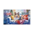 thumbnail image 1 of Watercolor Hello Winter Shetland Sheepdog Chill Christmas Welcome Doormat Sheltie Dog Lover Gifts Indoor Outdoor Welcome Mat - 00016, 1 of 5