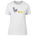 thumbnail image 1 of Watercolor Hen & Chicken Doodle Tee Women's -Image by Shutterstock, 1 of 2