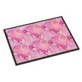 thumbnail image 1 of Watercolor Hot Pink Hearts Indoor or Outdoor Mat - Pink - 24 x 36 in., 1 of 1