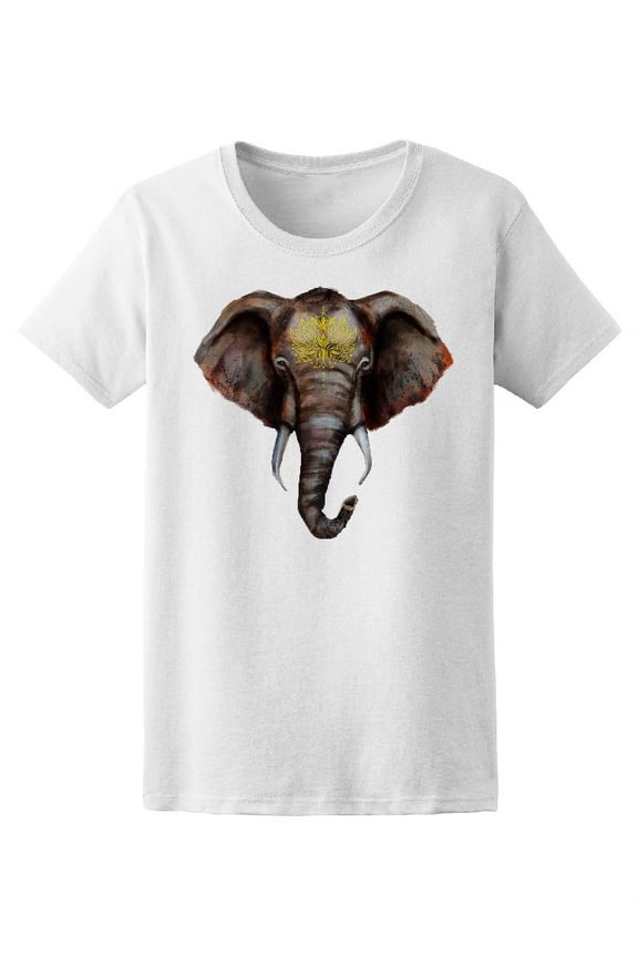 Watercolor Indian Elephant T-Shirt Men -Image by Shutterstock, Male Medium
