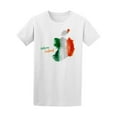 thumbnail image 1 of Watercolor Ireland Map Flag T-Shirt Men -Image by Shutterstock, Male x-Large, 1 of 2
