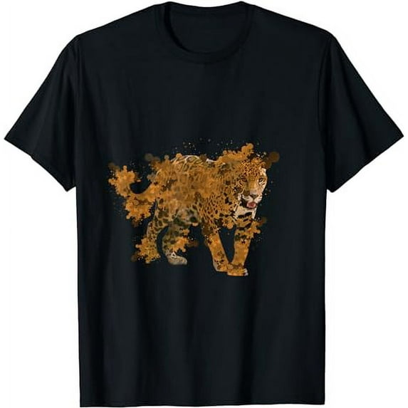Watercolor Jaguar Shirt Wild Animals Gift for Jaguar Lovers T-Shirt