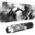 thumbnail image 1 of Watercolor Japanese Mountain Blossom Mousepad XL Large Gaming Mousepad Long Desk Pad, 31.5 X 11.8 Inch, 1 of 6