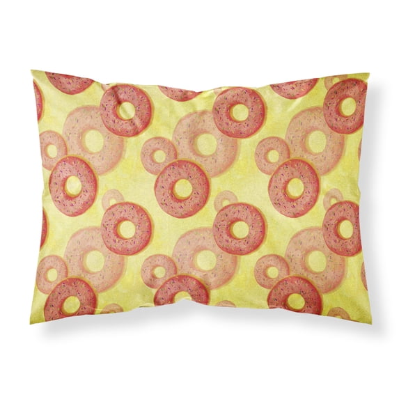 Watercolor Just Donuts Fabric Standard Pillowcase