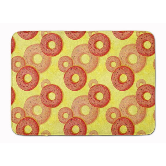 Watercolor Just Donuts Machine Washable Memory Foam Mat