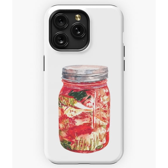 Watercolor Kimchi Korean Fermented Food Graphic A8813 Phone Case for iPhone 11 to 17 Pro Max