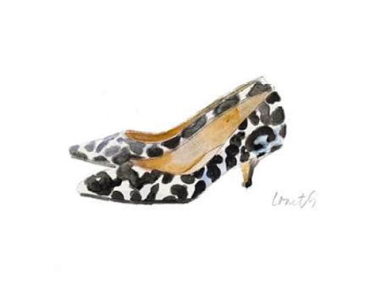 Watercolor Kitten Heels III Canvas Art - Lanie Loreth (24X30)