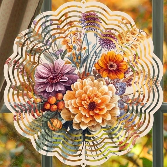 Watercolor Lamb Metal Wind Spinner Pastel Farmhouse Garden Decor