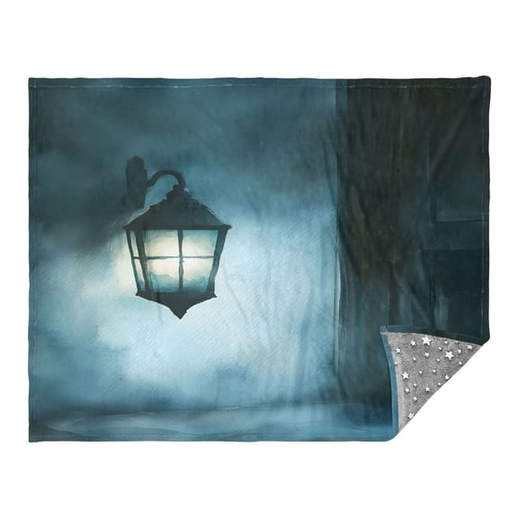 Watercolor Lantern Camping Blankets Bed Throws and Cozy Travel Blanket Fluorescence 70x55in Double Sided