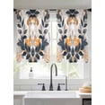 thumbnail image 1 of Watercolor Leaves Sheer Curtains for Living Room Bedroom Country Retro Botanical Vines Plants Sheer Curtains 54 Inch Long 2 Panels Set Light Filtering Curtain Window Treatments Drapes for Dining Room, 1 of 6