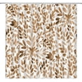 thumbnail image 1 of Watercolor Leaves Shower Curtain – Colorful Leaf Floral Eucalyptus Plant – Pretty Nature Fabric Decor – Brown Tone Adds Warmth to Your Bathroom – Ideal for a Relaxing and Serene Atmosphere (36"x70, 1 of 4