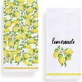thumbnail image 1 of Watercolor Lemon Kitchen Dish Towel 18 x 26 Inch, Seasonal Spring Summer Lemone Tea Towels Dish Cloth for Cooking Baking Set of 2, 1 of 6