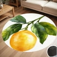 thumbnail image 1 of Watercolor Lemon With Leaves Round Carpet Living Room Bedroom Home Decoration Coffee Table Mat Lounge Rug Chair Mats, 1 of 5