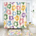 thumbnail image 1 of Watercolor Lemon Yellow Bathroom Sets with Shower Curtain and Rugs and Accessories, Summer Sunflower Shower Curtain Sets, Colorful Shower Curtains for Bathroom,Modern Bathroom Decor 4 Pcs, 1 of 8