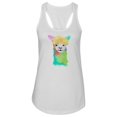 thumbnail image 1 of Watercolor Llama Racerback Tank Women -SPIdeals Designs, Female x-Large, 1 of 4