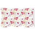 thumbnail image 1 of Watercolor Love Letters Canvas Fabric Decorative Pillow, 1 of 3